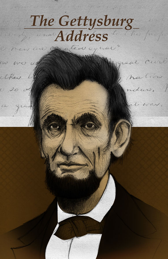 Book cover of The Gettysburg address written by Abraham Lincoln